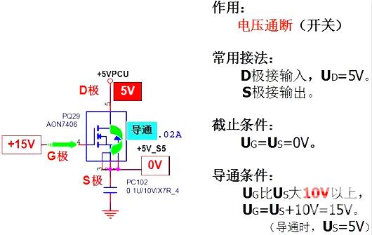 場效應管電路圖符號