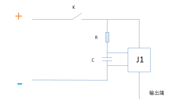 三極管電路表示延時(shí)開關(guān)