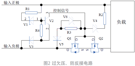 過欠壓、防反接電路