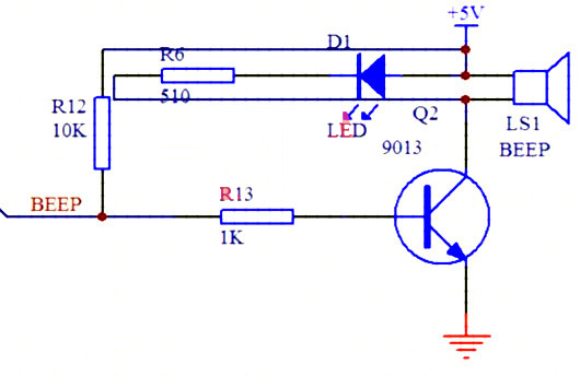 蜂鳴器驅(qū)動(dòng)電路圖