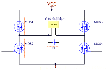 直流有刷電機 并聯 電容