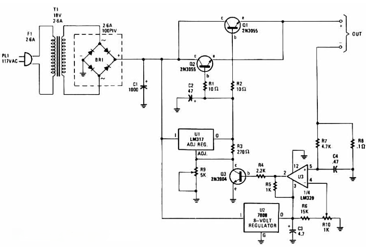 可調穩壓電路