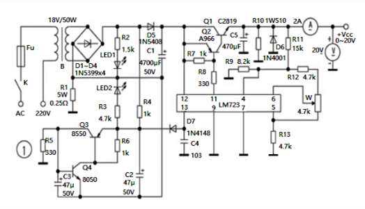 可調穩壓電路