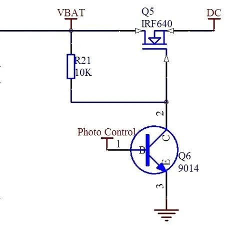 電源開關(guān)MOS管電路