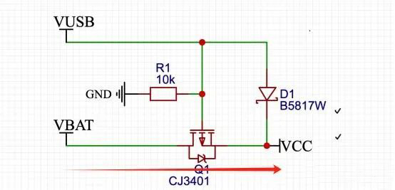 MOS管 雙電源自動(dòng)切換電路