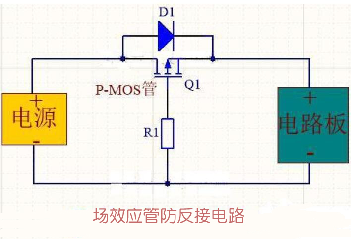 場效應管防反接電路