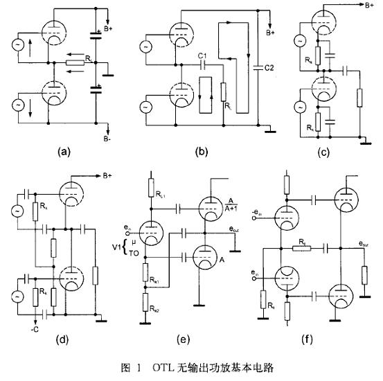 電子管OTL功放原理 電路