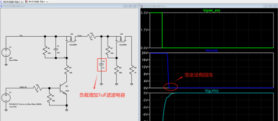 PMOS斷開(kāi) 輸出電壓Vout回溝