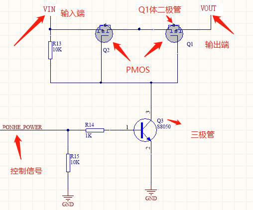 PMOS管 背靠背 并聯 串聯